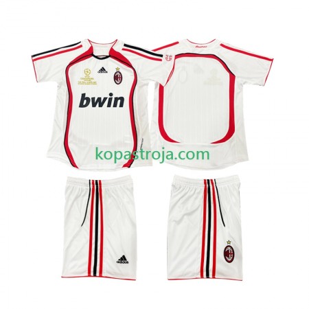 Billiga Fotbollströjor AC Milan 2006 2007 Retro Barn Borta tröja Kortärmad
